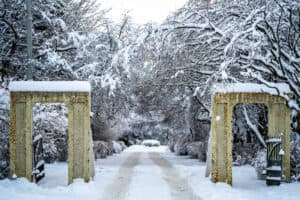 Sáluhlið Fossvogsgarði vetur